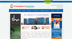 Desktop Screenshot of coimbatorehospitals.com