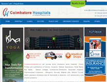 Tablet Screenshot of coimbatorehospitals.com